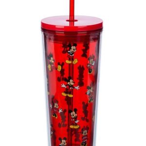 Vaso con tapa y pajilla Mickey Mouse