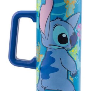 Termo de acero inoxidable Stitch con tapa a presión 550 ml