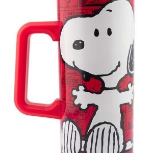 Termo de acero inoxidable Snoopy con tapa a presión 550 ml